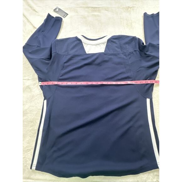 Adidas adiTeam STK Y Hockey Jersey Youth Size L/XL Navy Blue Practice NEW DT3843 - Picture 7 of 11